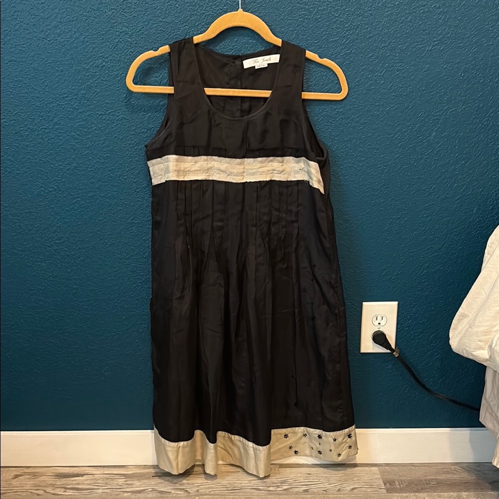 For Joseph Black Silk Sleeveless Dress